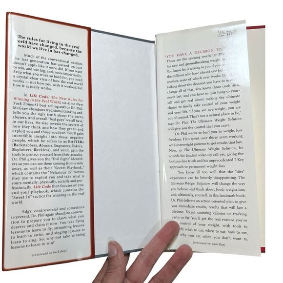 Set Of 2 Dr. Phil McGraw Life Code Ultimate Weight Solution Hardback Books Lot - Picture 4 of 8